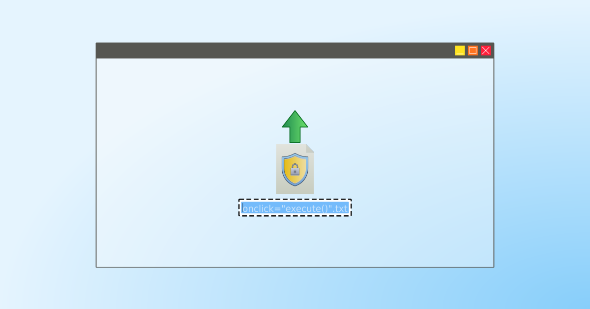 Never trust an upload's filename